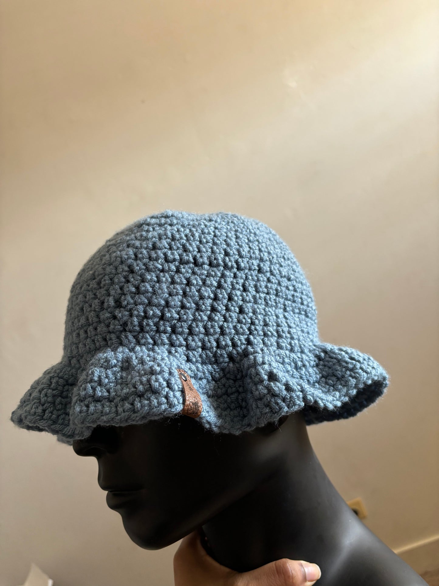 Blue bucket hat